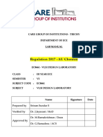 EC8661 VLSI Design Laboratory