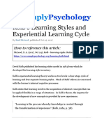 Kolb Learning Styles PDF