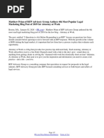 Matthew Prinn of RFP Advisory Group Authors 4th Most Popular Legal Marketing Blog Post of 2019 for Attorney at Work