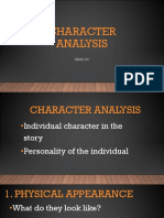 Lesson 1 Character Analysis