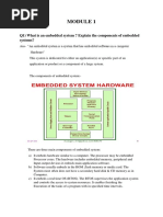 Embedded System Module 1