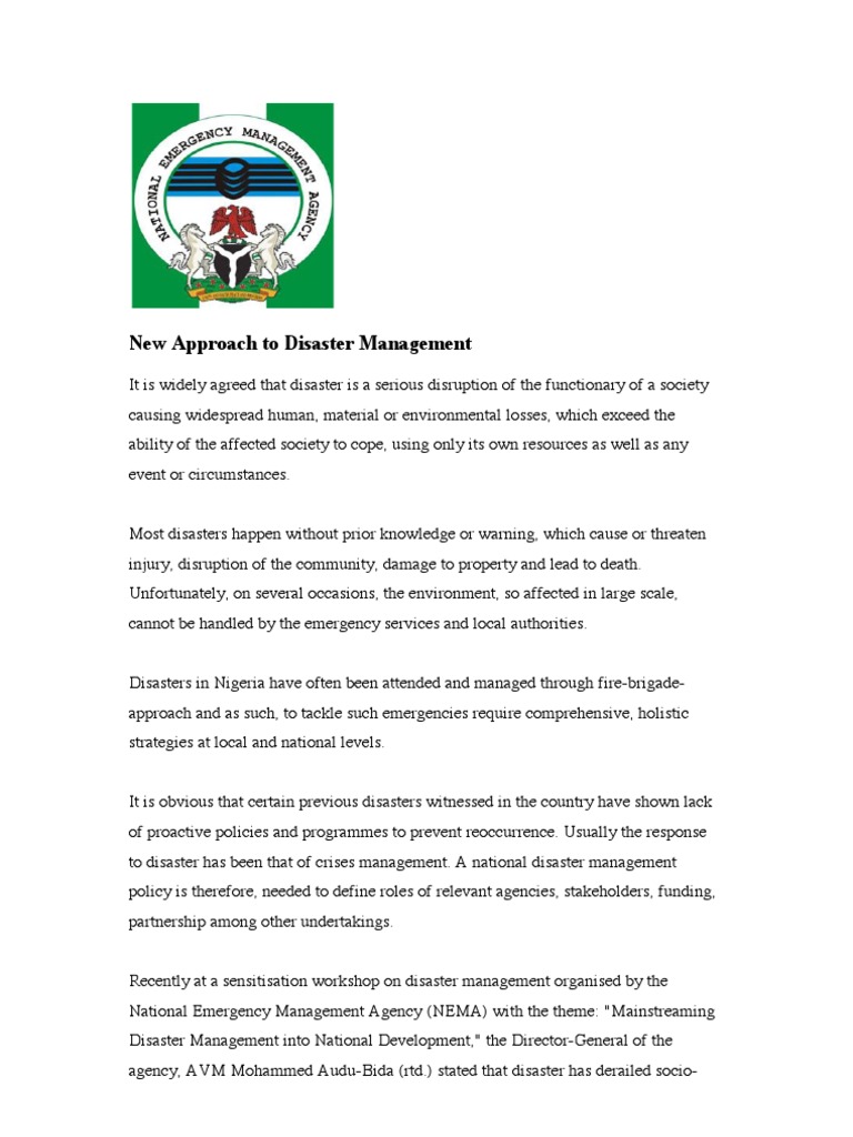 New Strategies for Disaster Management | PDF | Emergency Management ...