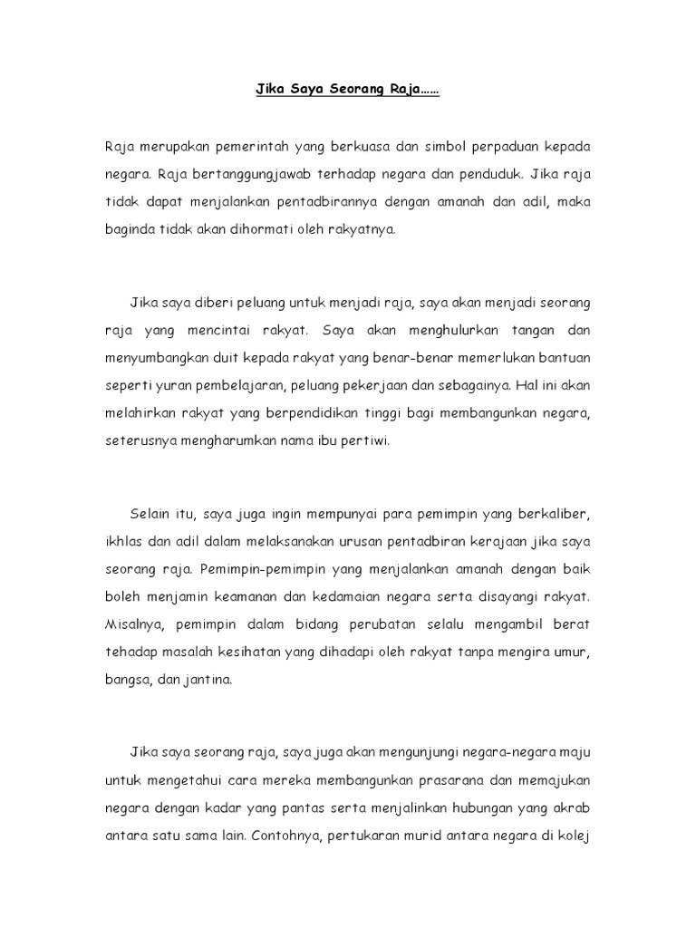 Jika Saya Seorang Raja Pdf