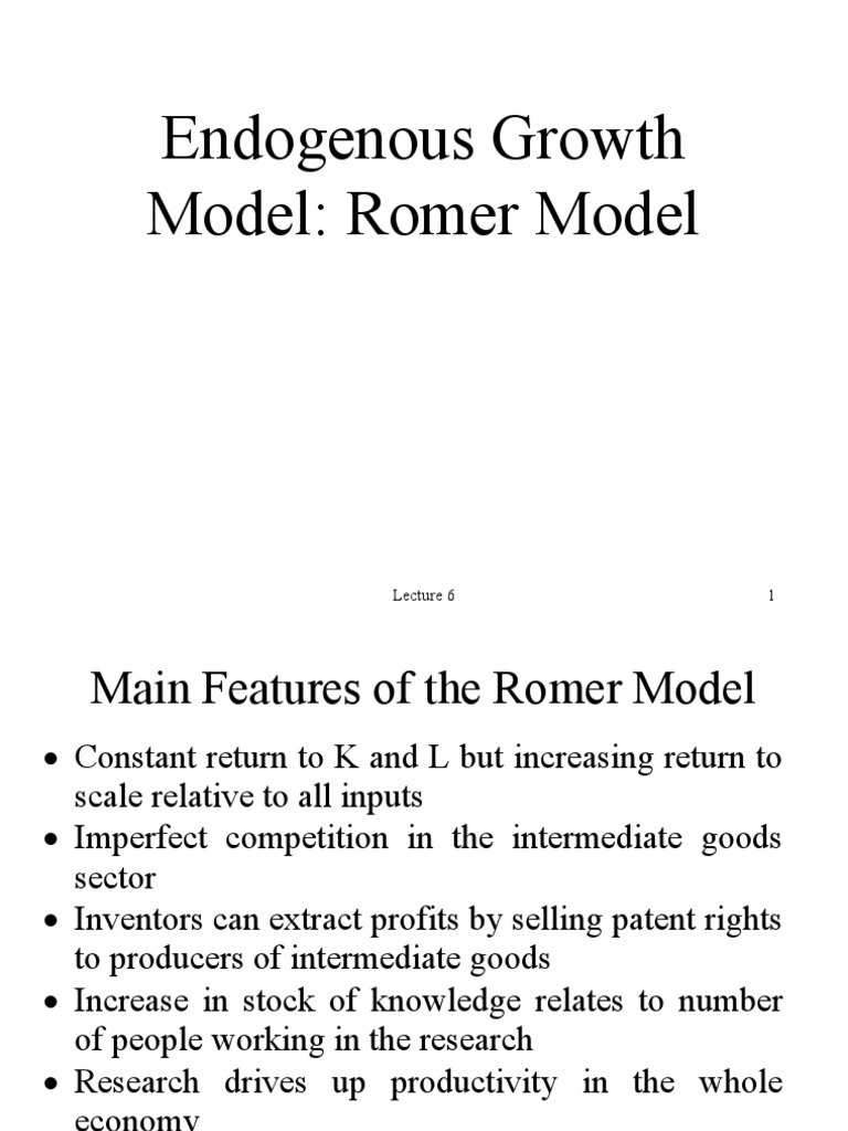 Romer Model Final