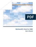 MatrikonOPC Client For ODBC User Manual