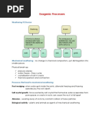 Exogenic and Endogenic Processes Notes