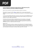 Local Geotechnical Construction Company Receives WBE Status from The Division of Minority and Women's Business Development