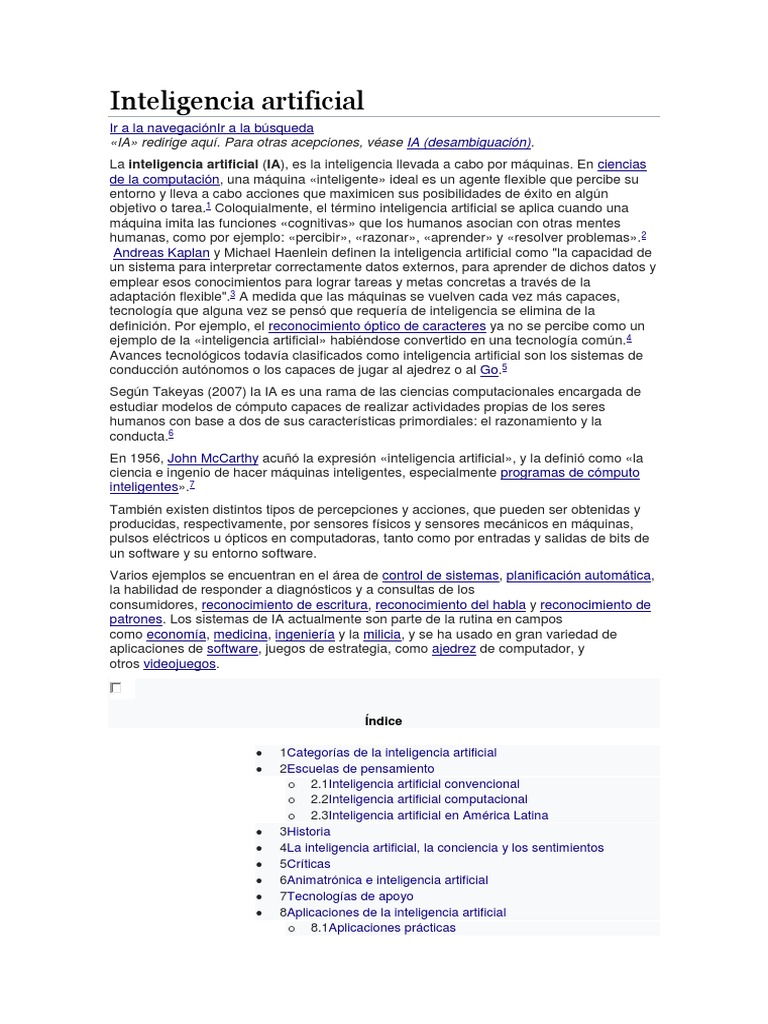 Beneficios de la IA en la sociedad | PDF | Inteligencia artificial ...