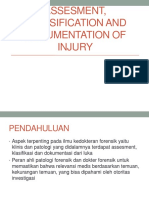 Assesment, Classification and Documentation of Injury