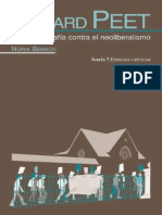 Benach Núria. Richard Peet. Geografía Contra El Neoliberalismo PDF
