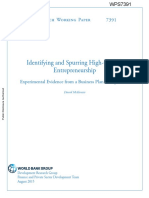 Identifying and spurring High-Growth Entrepreneuship