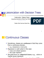 Classification With Decision Trees: Instructor: Qiang Yang