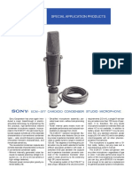 Sony ECM 377 Microphone Data Sheet