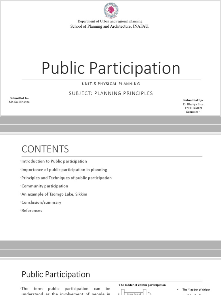 Public Participation in Urban Planning | PDF | Public Participation ...