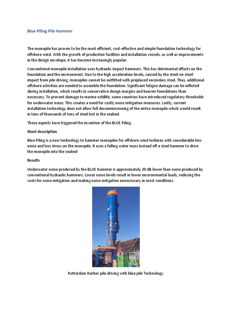 Blue Piling Technology | PDF | Home & Garden | Science & Mathematics