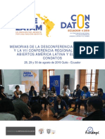 Memorias de La Desconferencia ABRELATAM y La VII Conferencia Regional de Datos Abiertos América Latina y El Caribe CONDATOS
