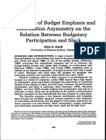 Budgetary Participation - Alan