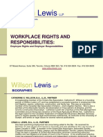 Workplace Rights Responsibilities cx10 - Willson - Employment LawWorkplace Conduct