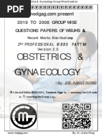 Obstetrics & Gynaecology 2019-2008 Regular+Supplementary Group Wise Question Papers WBUHS