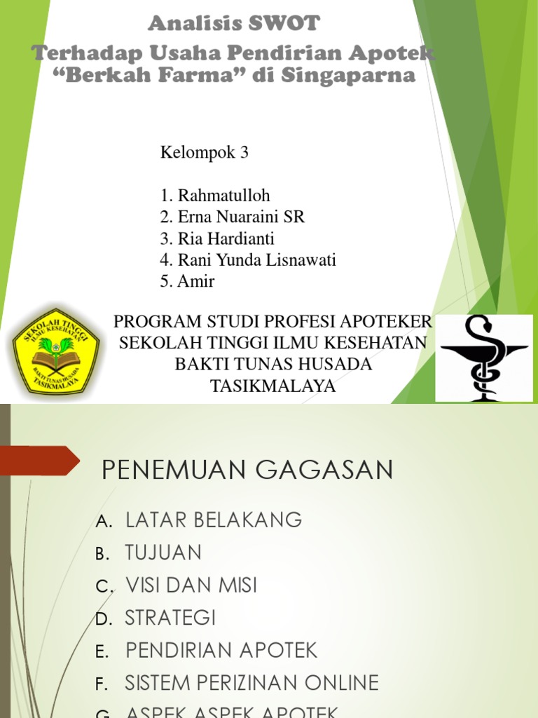 Analisis Swot Apotek Fix 2