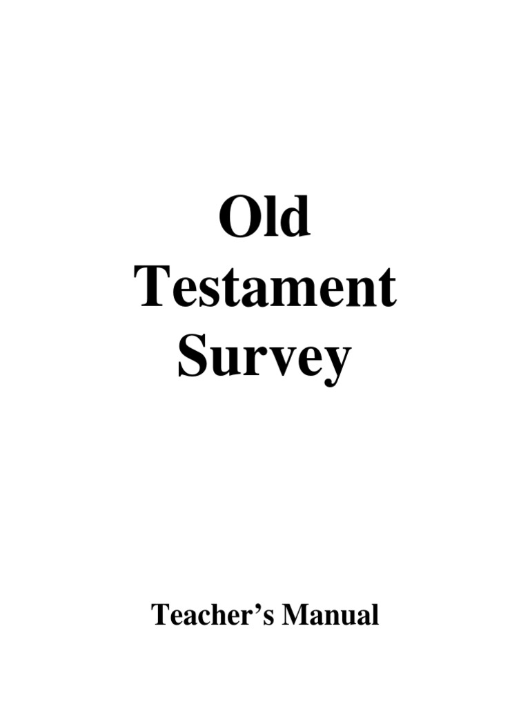 old-testament-survey-teacher-s-manual-pdf-book-of-genesis-book