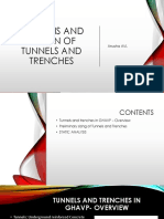 Analysis and Design of Tunnels and TRENCHES