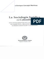 Sociologia Juridica en Colombia - Jorge Carvajal