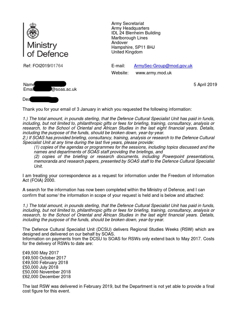 Defence Cultural Specialist Unit Funding | PDF | Arabian Peninsula ...