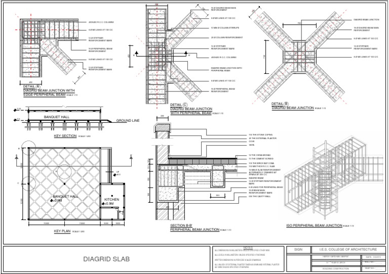 DIAGRID WAFFLE SLABLayout1 Building Materials Architectural Design
