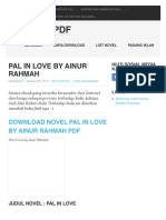 Novel Pal in Love by Ainur Rahmah PDF - NovelKuPdf