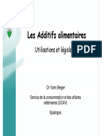 Les Additifs Alimentaires