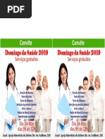 Convite feira de saude 2019 2 panfletos