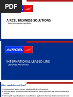 Aircel Business Solutions: - Enterprise Product Portfolio