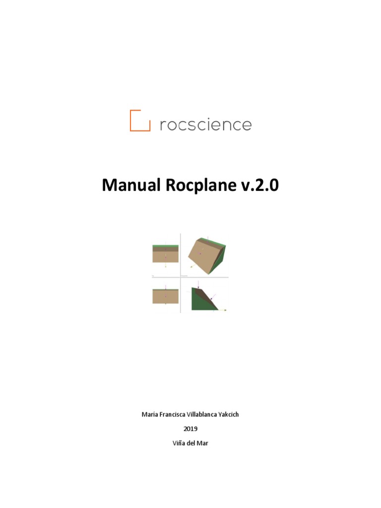 Manual de Rocplane v.2.0 | PDF