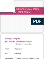 MINYAK ATSIRI GOLONGAN FENOL Dan ETER FE