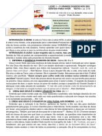 Lição 1 - o Grande Doador Nos Deu Sentido para Viver - Lider (7621)