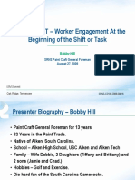 Worker Engagement at The Beginning of A Shift or Task