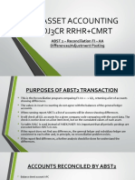 AssetAccounting - ABST2-FIAA Adjustment - Differences