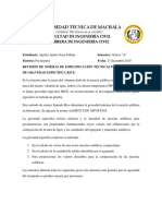 Deber 7 Revisión de Normas de Especificación Técnicas para Los Ensayos