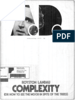 Royston Landau (Ed.) - AD Complexity (1972)