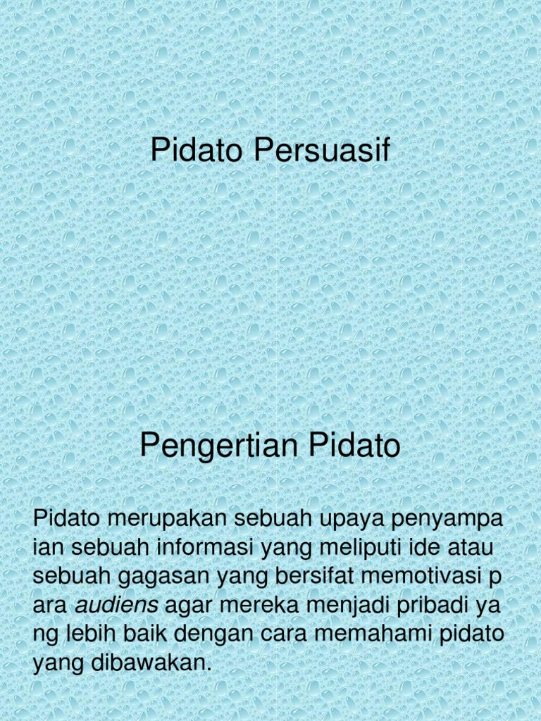 Pidato Persuasif  PDF