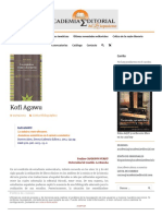 Kofi Agawu - Reseña Del Libro La Música Como Discurso.