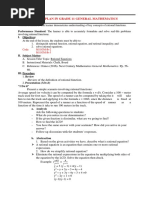 Grade 11 General Mathematics MELCs Guide | PDF | Function (Mathematics ...