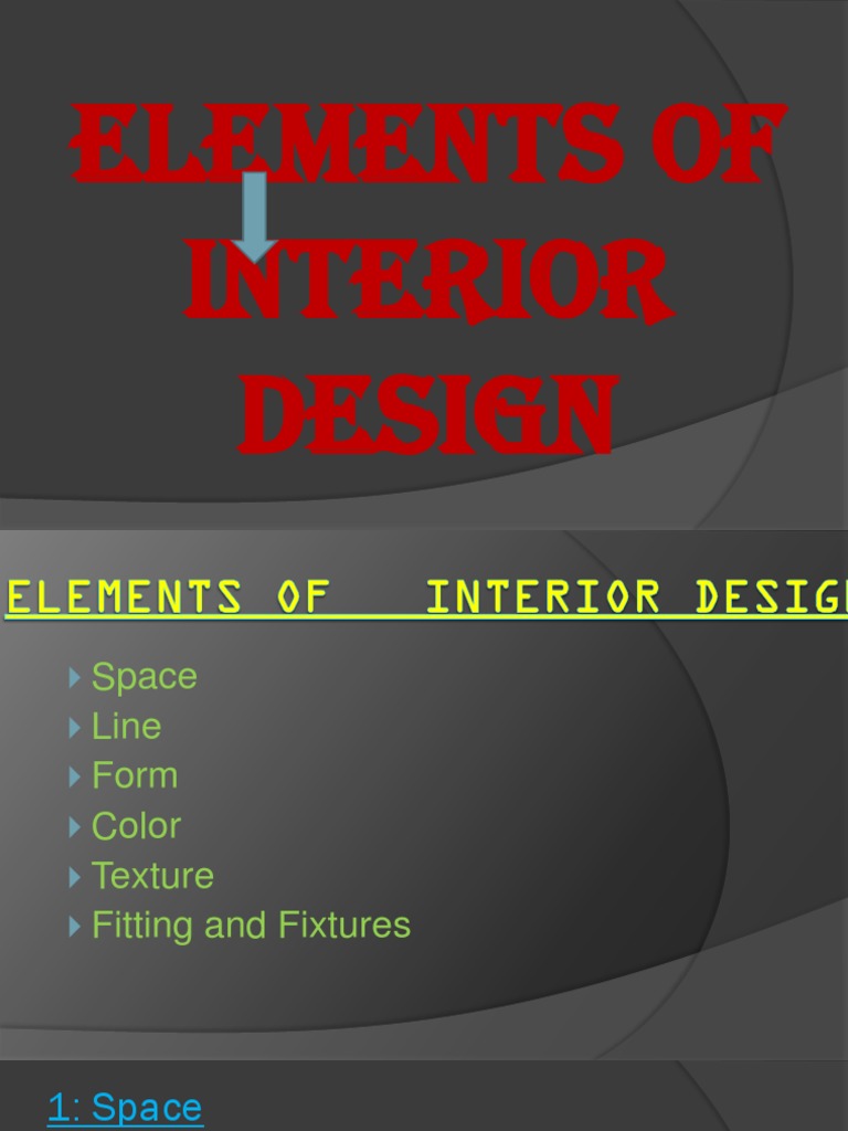 Elements Of Interior Design PDF Shape Interior Design