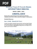 4N 5D Manali Shimla 1