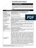 Table of Fees and Rates - MB Femme Signature Visa