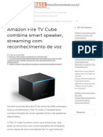 Lançado Novo Media Player Amazon Fire TV Cube