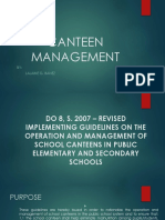 Canteen Management Guidelines