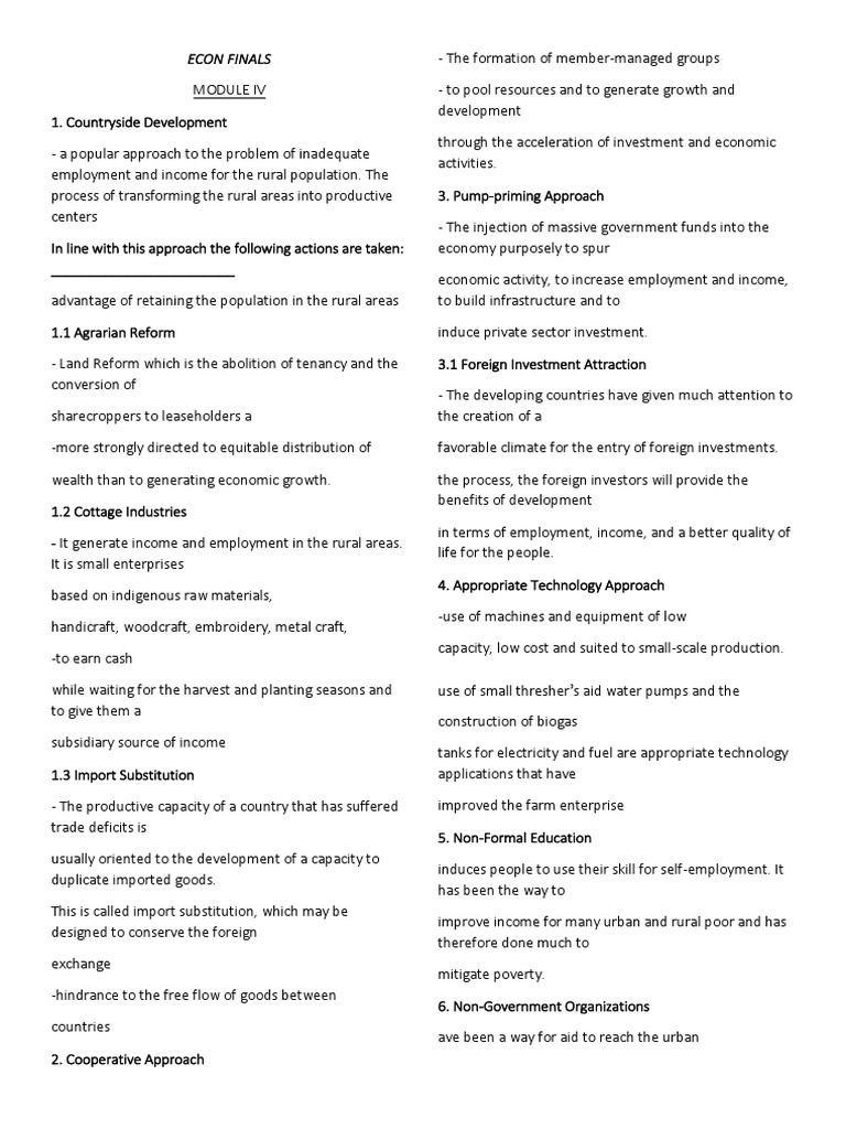 Economic Development | PDF | Economic Development | Economics