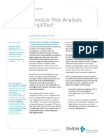 Schedule Risk Analysis Simplified